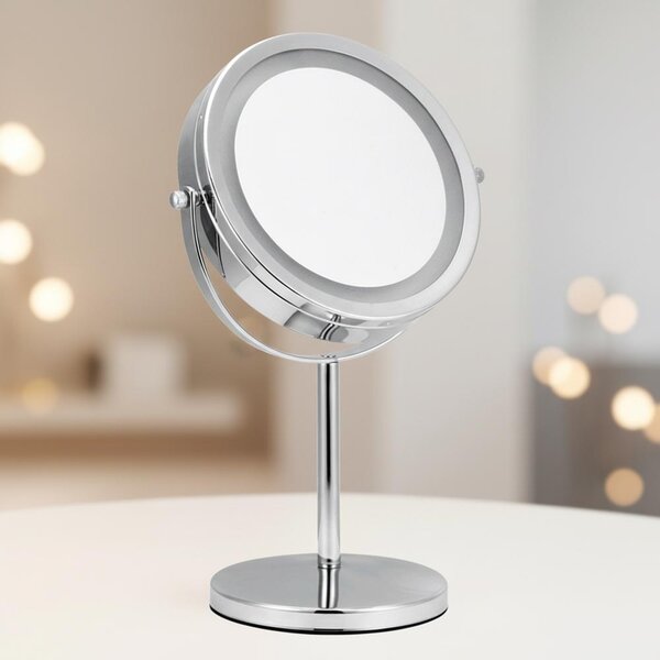 Mucola koupelnové zrcadlo make-up zrcadlo 10x kosmetické zrcadlo LED make-up zrcadlo zrcadlo na holení osvětlení koupelnové zrcadlo stojící zrcadlo