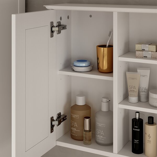 Koupelnová skříňka se zrcadlem Vicco Vanity Bílá 68 x 51 cm, Model 54330