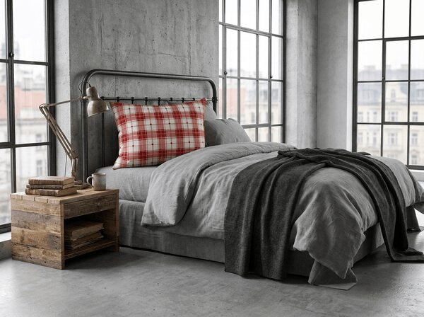 Povlak na polštář z mikrovlákna TARTAN HEART 50x70 cm, barevný