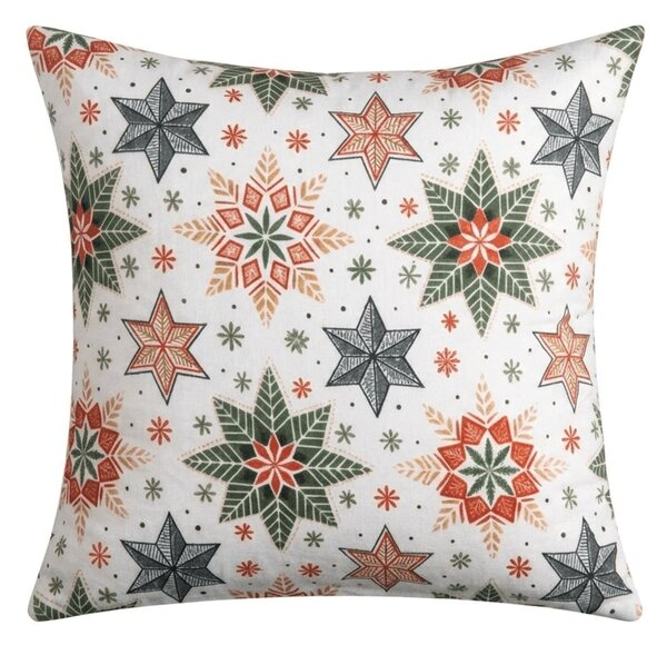 Povlak na polštář z mikrovlákna CHRISTMAS STAR 45x45 cm, barevný