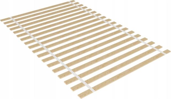 Rám postele pro matraci 120x200 cm 18 ks plochých roštů nosnost 350 kg