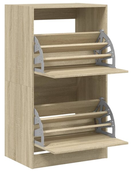 Botník se 2 výklopnými zásuvkami dub sonoma 60 x 42 x 108 cm 3214387