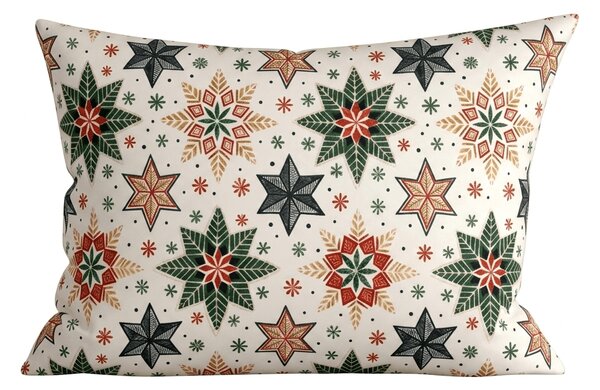 Povlak na polštář z mikrovlákna CHRISTMAS STAR 50x70 cm, barevný