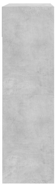 Botník se 2 výklopnými zásuvkami betonově šedý 80 x 34 x 116 cm 3214409