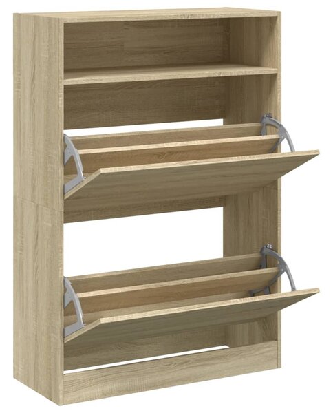 Botník se 2 výklopnými zásuvkami dub sonoma 80 x 34 x 116 cm 3214408