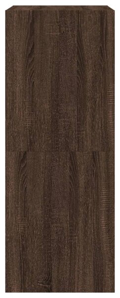 Botník se 2 výklopnými zásuvkami hnědý dub 60 x 42 x 108 cm 3214391