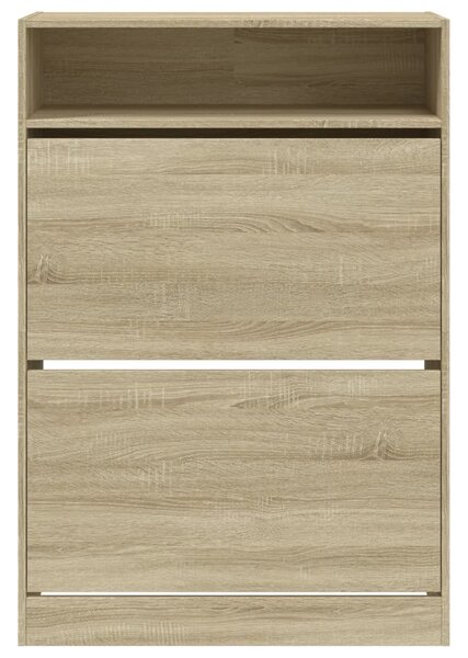 Botník se 2 výklopnými zásuvkami dub sonoma 80 x 34 x 116 cm 3214408