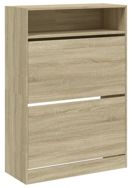 Botník se 2 výklopnými zásuvkami dub sonoma 80 x 34 x 116 cm 3214408