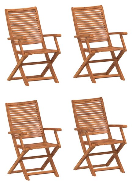 Skládací židle 4 ks 57x66x95 cm Masivní akácie 3214474