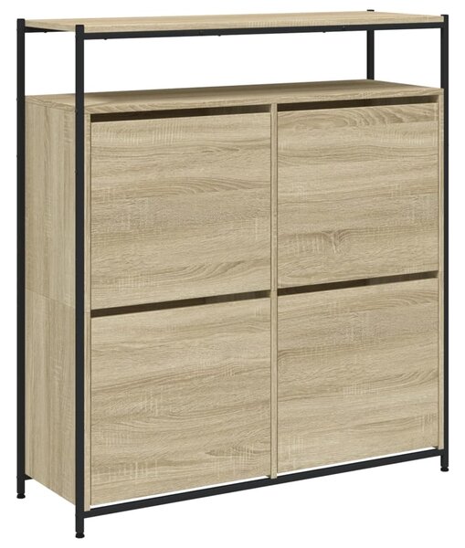 Botník se 4 výklopnými zásuvkami dub sonoma 100 x 34 x 112 cm 3214414