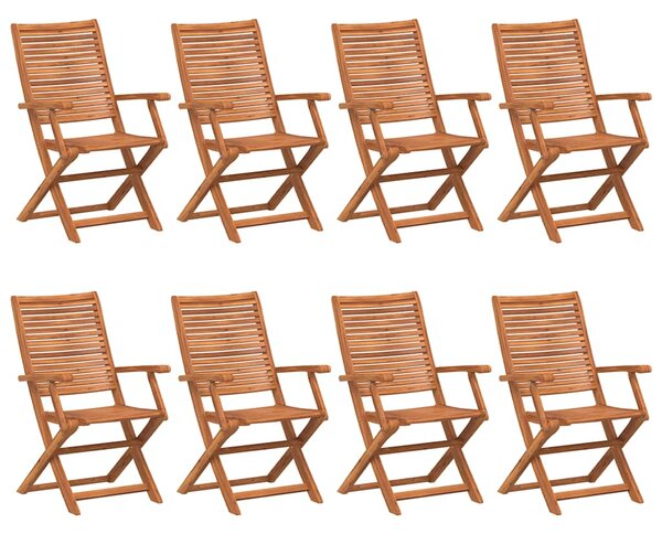 Skládací židle 8 ks 57x66x95 cm Masivní akácie 3214476