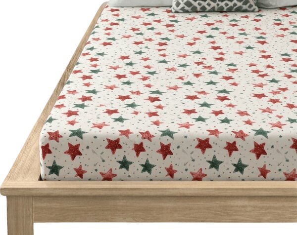 Prostěradlo z mikrovlákna COLORFUL STARS barevné 90x200 cm