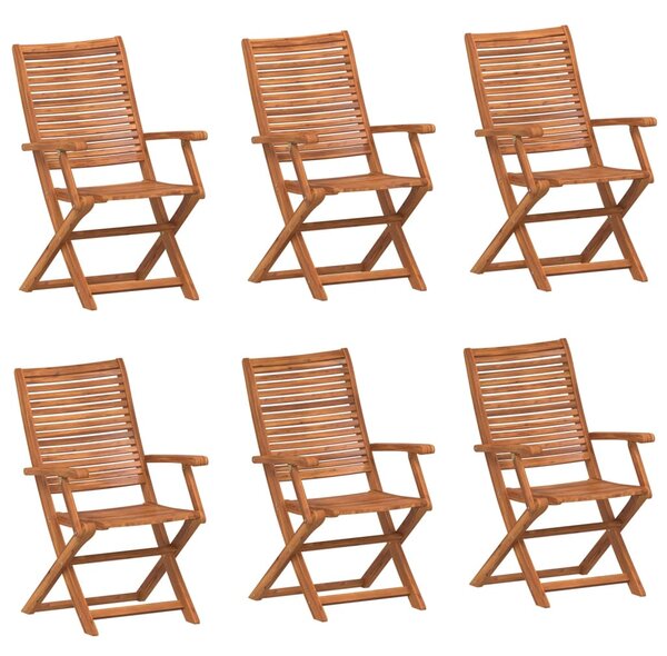 Skládací židle 6 ks 57x66x95 cm Masivní akácie 3214475