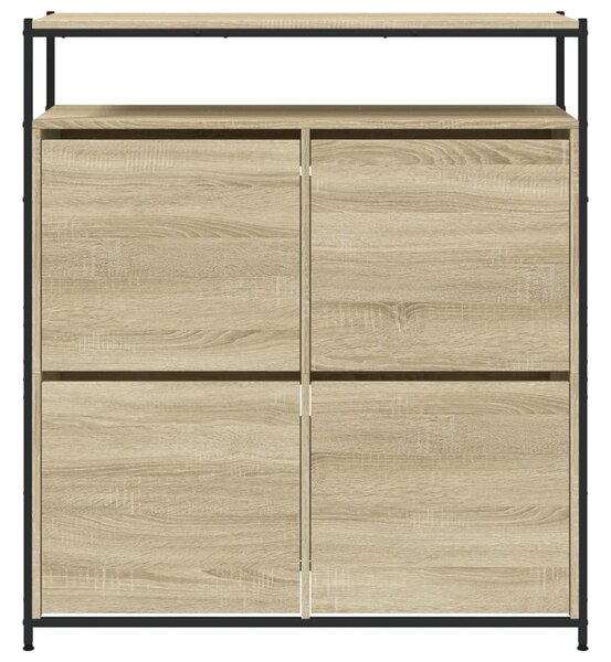 Botník se 4 výklopnými zásuvkami dub sonoma 100 x 34 x 112 cm 3214414