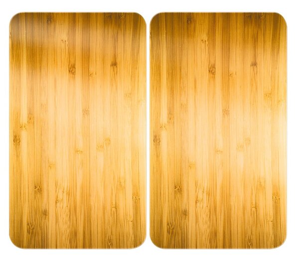 Kryty na sporák z tvrzeného skla v sadě 2 ks 52x30 cm Wooden – Maximex