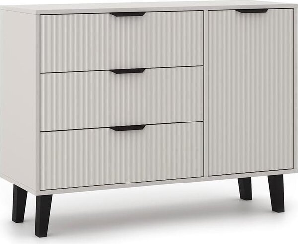 BDW, komoda se zásuvkami, lonice, Scandi, 110×40×81,5 cm, kamír