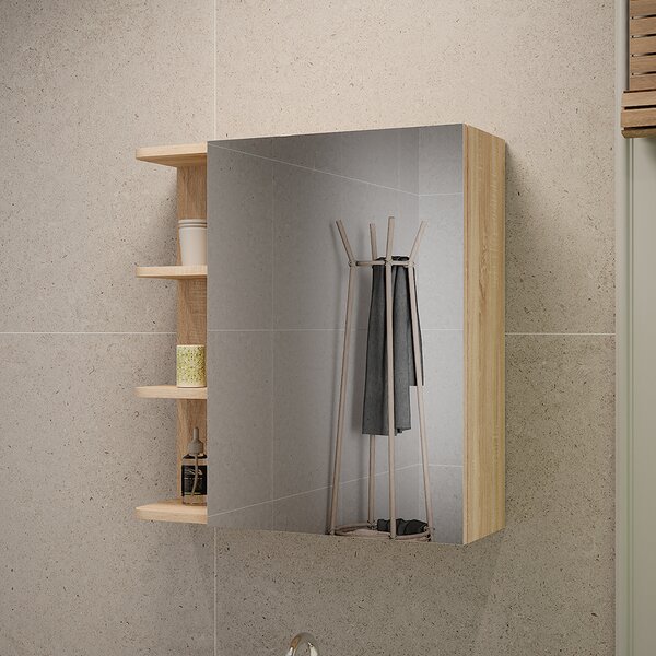 Zrcadlová skříňka Vicco Fynn Sonoma 62 x 64 cm, Model 54359