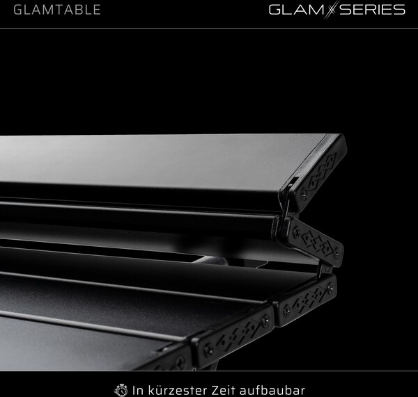 GlamSeries GlamTable skládací kosmetický stolek, kadeřnický stolek do 20 kg, kosmetický stolek s přepravní taškou, kosmetický stolek pro vizážisty, kadeřníky a tatéry
