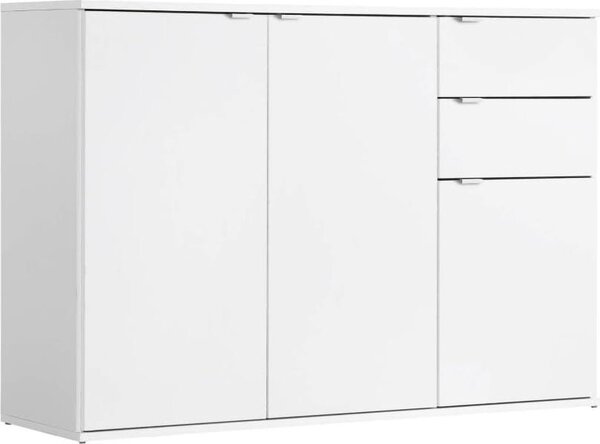 BDW, komoda se zásuvkami, do obývacího pokoje, Leo White, 111x35x80cm