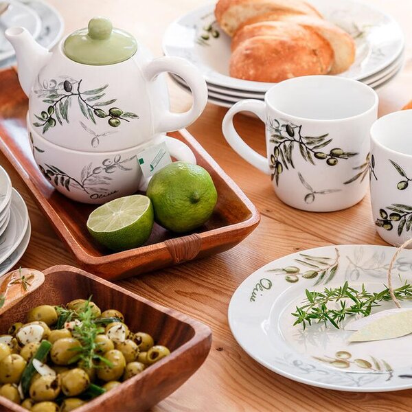 Banquet Porcelánová sada talířů OLIVES 18 ks
