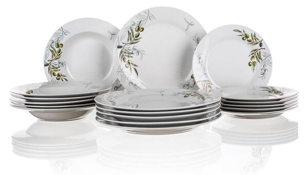 Banquet Porcelánová sada talířů OLIVES 18 ks