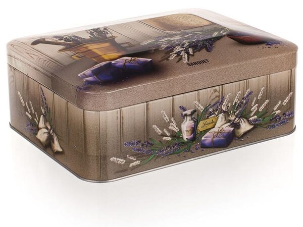 Plechovka-box na čaj Lavender, BANQUET