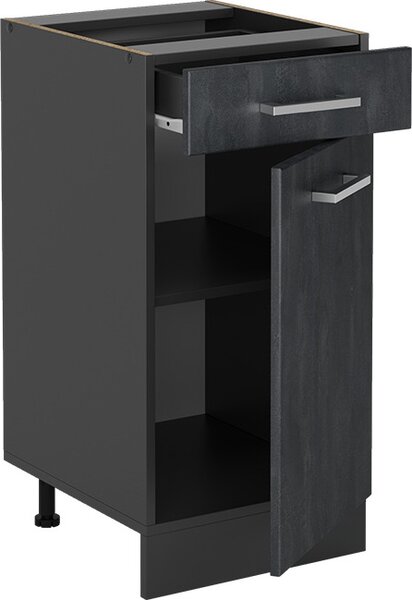 Spodní skříňka kuchyňské linky Vicco R-Line Černý beton 40 cm bez pracovní desky, Model 47466