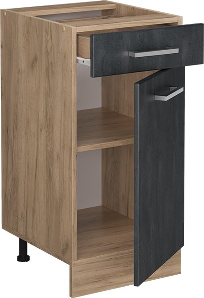 Spodní skříňka kuchyňské linky Vicco R-Line Černý beton 40 cm bez pracovní desky, Model 47507