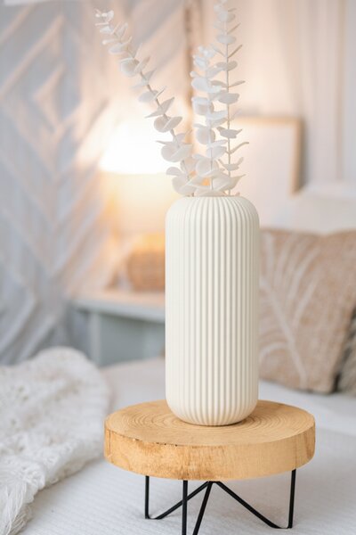 VÁZA RULLO - Jednobarevná, bílá, velikost M