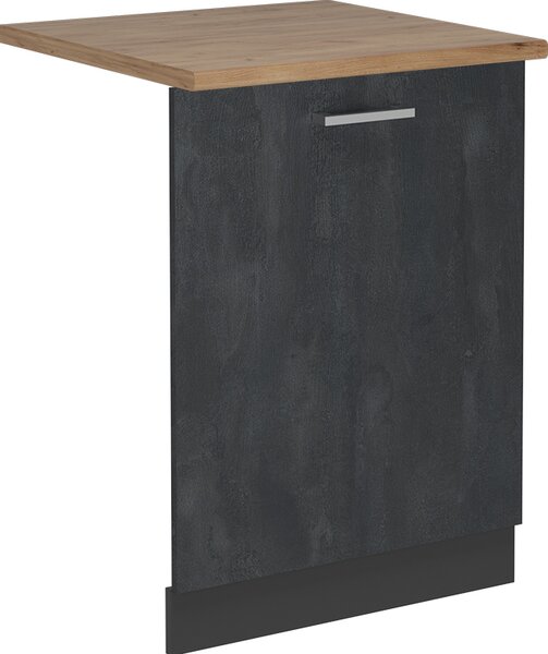 Čelní panel myčky Vicco R-Line Černý beton 60 cm , PD Dub, Model 55104