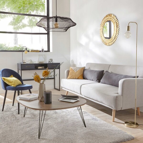 Stojací lampa Atmosphera žlutá E27 60 W 150 cm