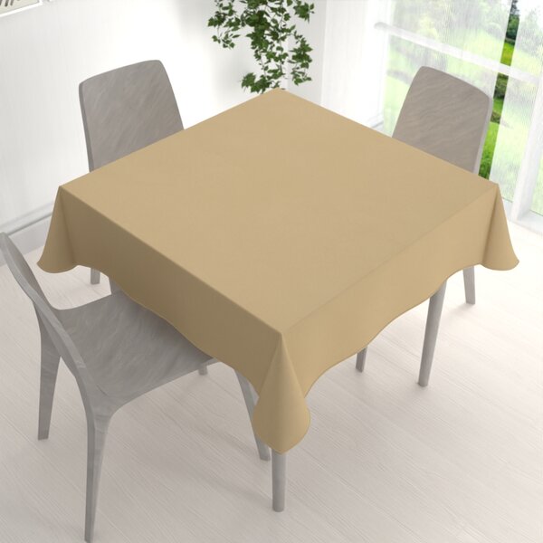 Biante Dekorační čtvercový ubrus BKU-107 Pískově béžový 80x80 cm