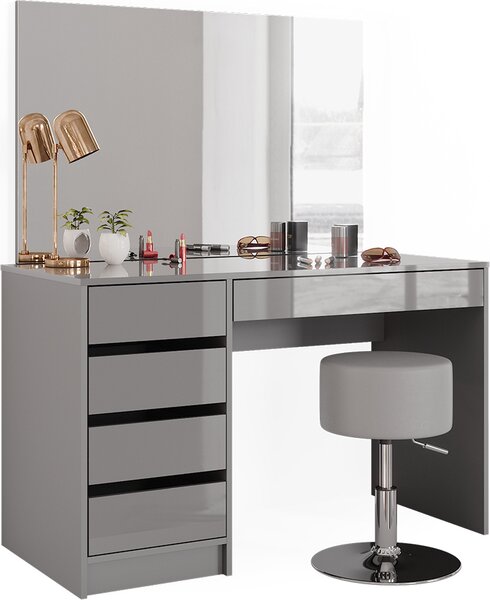 Toaletní stolek Vicco Sherry Šedá 120 cm se stoličkou, Model 38785