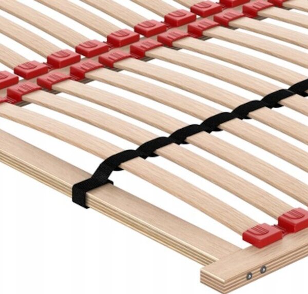Rám postele 200x120 LUX+ 200kg elastická vložka 56 nastavitelných roštů