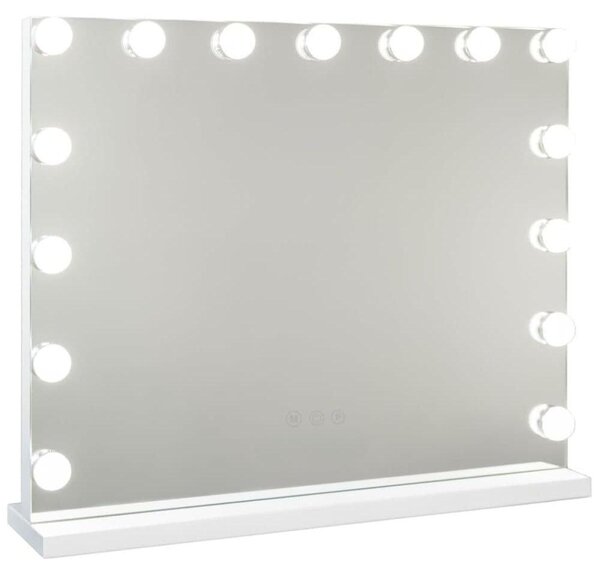 Zrcadlo UNIQ XL Noelle Hollywood s 15 LED diodami – kosmetické zrcadlo