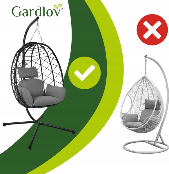 Iso Trade Houpačka - závěsné křeslo 185 cm Gardlov