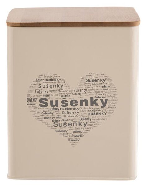 Plechová dóza SRDCE na sušenky