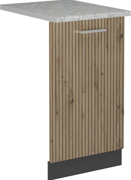 Čelní panel myčky Vicco R-Line Řemeslný dub 45 cm s pracovní deskou, Model 55135