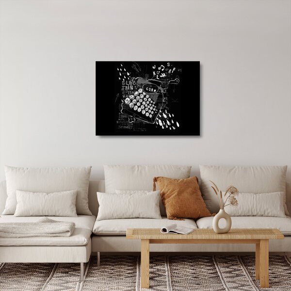 Skleněný obraz - Kresba v Banksyho stylu (70x50 cm)
