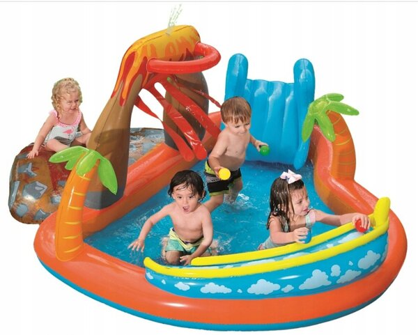 Bestway 53069 Dětské Hřiště Nafukovací láva se skluzavkou 265x265x104 cm Velký