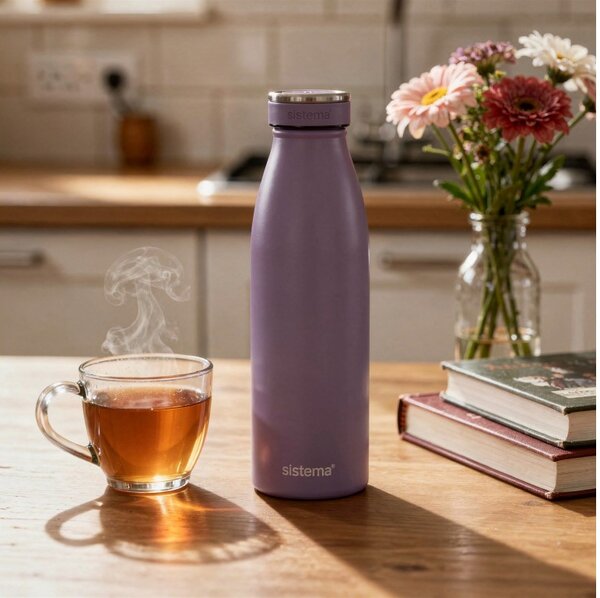 Sistema Nerezová termoska Hydrate Stainless Steel 500 ml, fialová