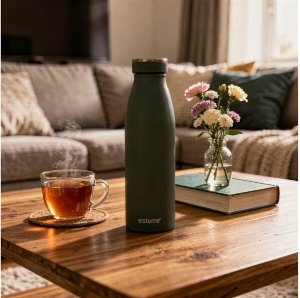 Sistema Nerezová termoska Hydrate Stainless Steel 500 ml, zelená