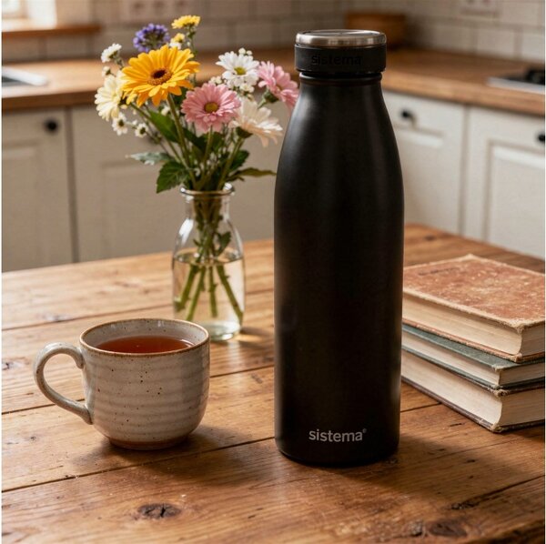 Sistema Nerezová termoska Hydrate Stainless Steel 500 ml, černá