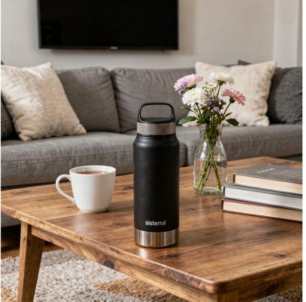 Sistema Nerezová termoska Hydrate Stainless Steel 650 ml, černá