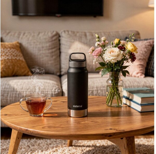 Sistema Nerezová termoska Hydrate Stainless Steel 650 ml, černá