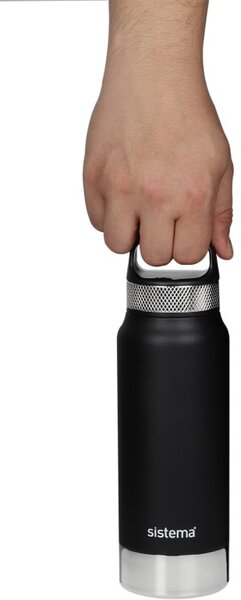 Sistema Nerezová termoska Hydrate Stainless Steel 650 ml, černá