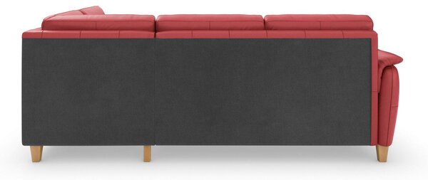 ROHOVÁ SEDAČKA, kůže, červená Sit & More - Sedací soupravy, Online Only