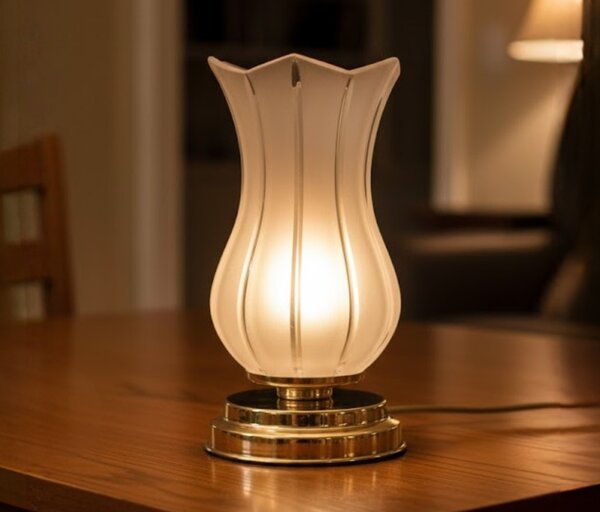 Křišťálová stolní lampa ES9911C, Varianta Zlatá
