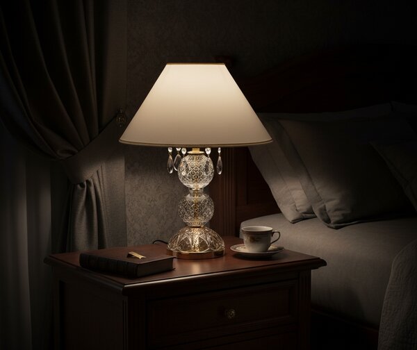Stolní lampa ES137102-2BPB, Varianta Zlatá