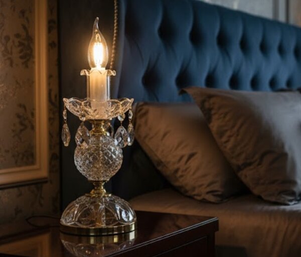 Stolní lampa ES100101PB, Varianta Zlatá